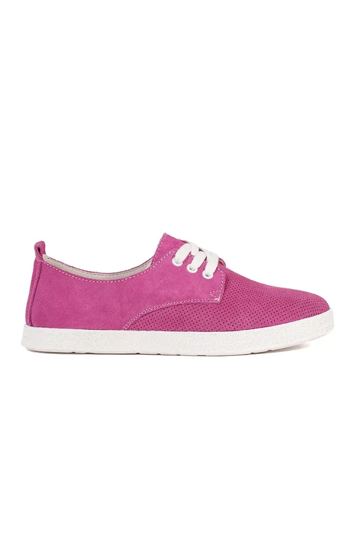 Rosa Ajour-Schuhe aus Naturleder Rosa Ajour-Schuhe aus Naturleder