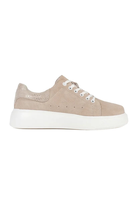 Leder Sneakers mit Lochmuster auf...