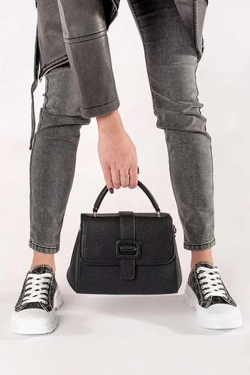 Schwarze kleine Tasche mit... 2