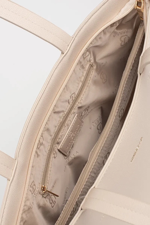 Große Sandfarbene Shopper-Tasche mit...