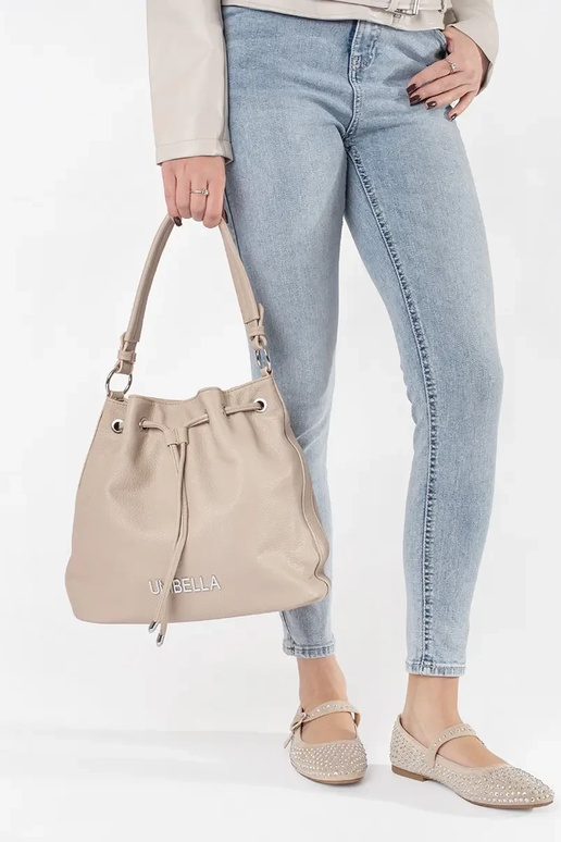 Tasche Įorek Damen in Sandfarbe