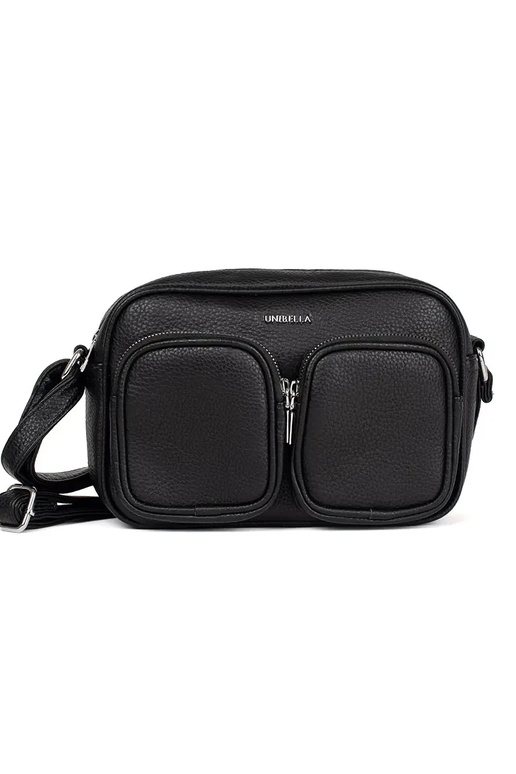 Schwarze kleine Tasche mit Taschen