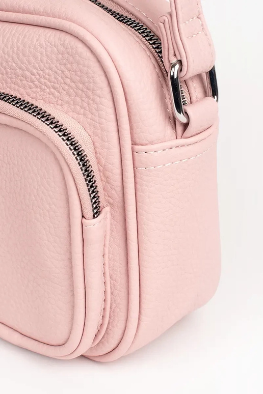 Rosa kleine Handtasche mit Taschen