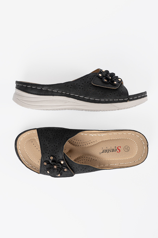 Damen Pantoletten mit dekorativen... Damen Pantoletten mit dekorativen...