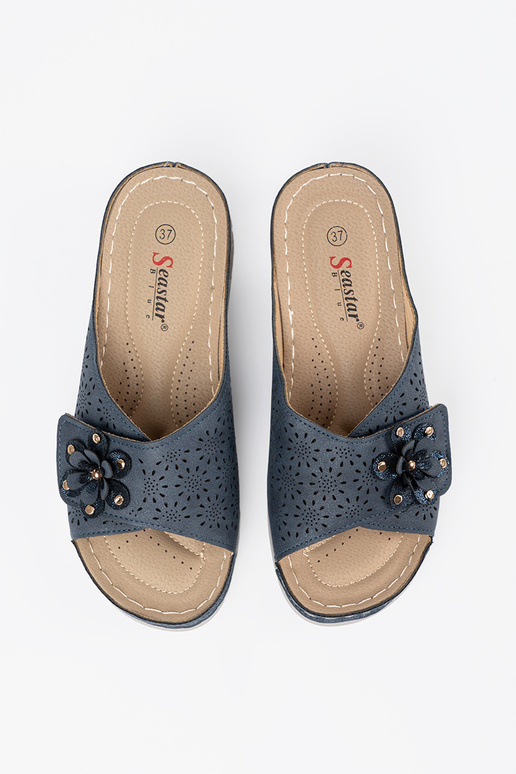 Damen Pantoletten mit dekorativen... Damen Pantoletten mit dekorativen...