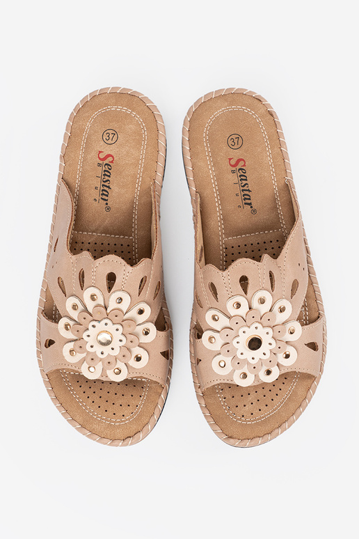 Damen Pantoletten mit dekorativen... Damen Pantoletten mit dekorativen...