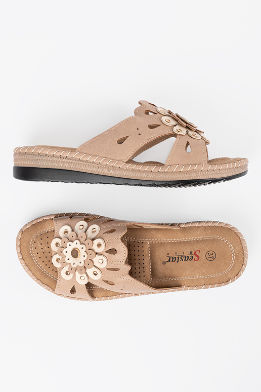 Damen Pantoletten mit dekorativen... Damen Pantoletten mit dekorativen...