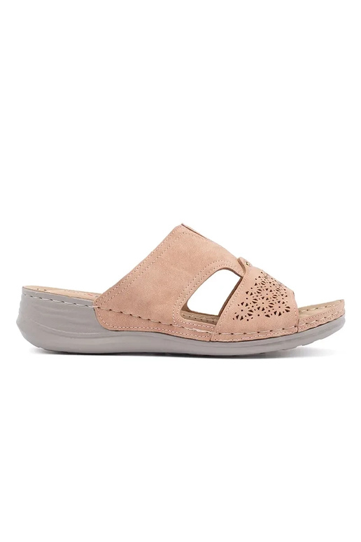 Schlapfen mit niedrigem Keil in...