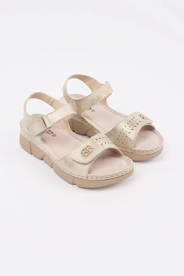 goldene Sandalen für Frauen 2