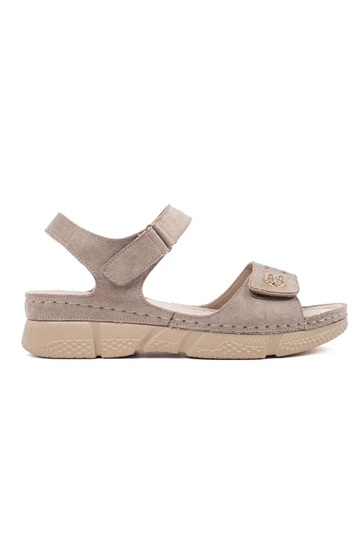 sandfarbene Sandalen für Frauen