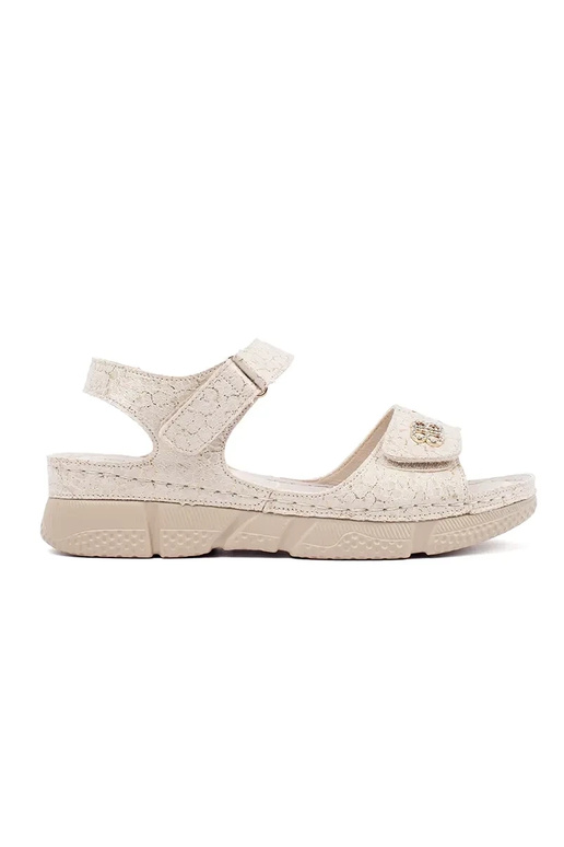 elfenbeinfarbene Sandalen für Frauen