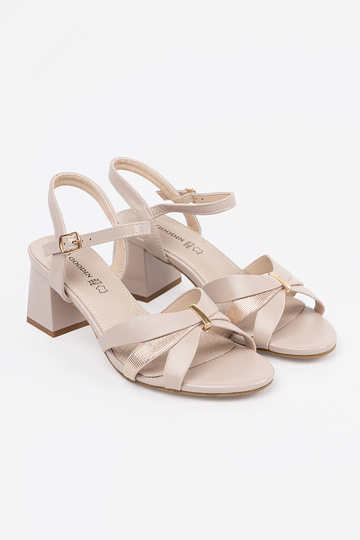 Sandfarbene Damensandalen... 2