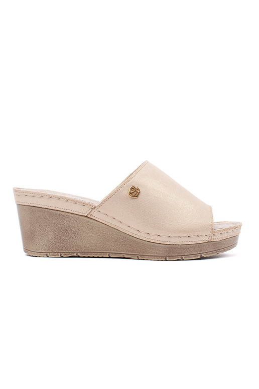 Goldfarbene Wedges für Damen Goldfarbene Wedges für Damen