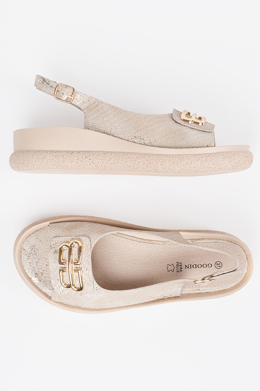 Dunkelgrau-braune Sandalen mit... Dunkelgrau-braune Sandalen mit...