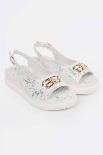 Weiße Sandalen mit... 2