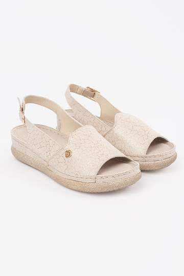 Beige Sandalen mit... 2
