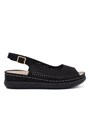schwarze bequeme Sandalen
