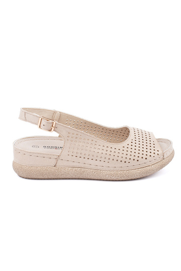 helle goldene bequeme Sandalen