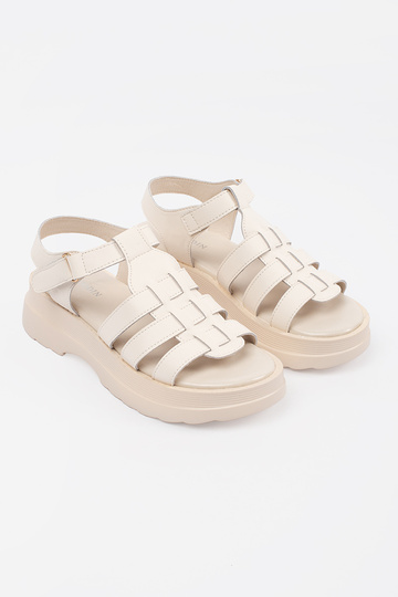 Leder-Sandalen mit Plateau... 2