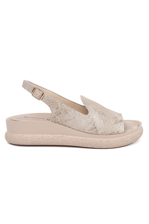 Bequeme Sandalen für Damen in Sandfarbe Bequeme Sandalen für Damen in Sandfarbe