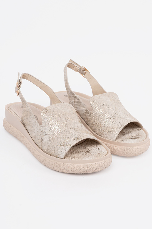 Bequeme Sandalen für Damen in Sandfarbe Bequeme Sandalen für Damen in Sandfarbe