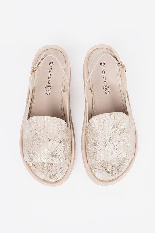 Bequeme Sandalen für Damen in Sandfarbe Bequeme Sandalen für Damen in Sandfarbe