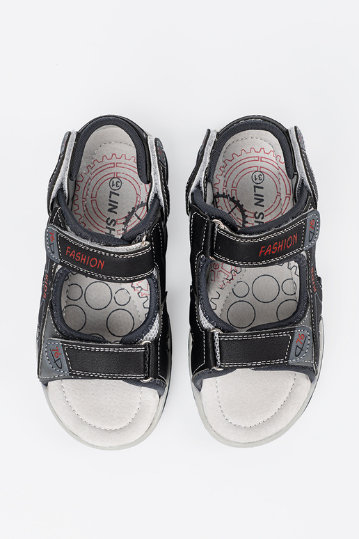 Schwarze Jungen-Sandalen