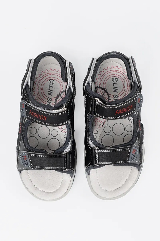 Schwarze Jungen-Sandalen
