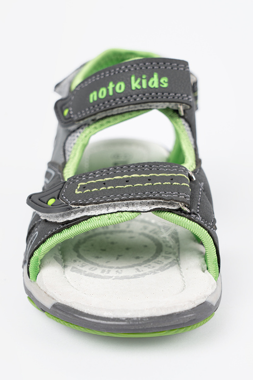 Graue Jungen-Sandalen