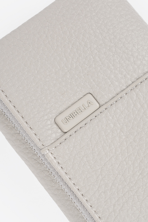 Graue Damenbörse aus Kunstleder,...