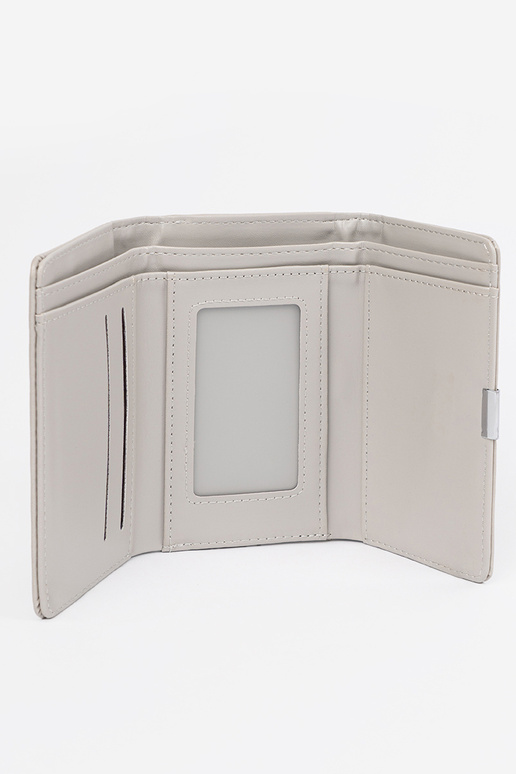 Graue Damenbörse aus Kunstleder Graue Damenbörse aus Kunstleder