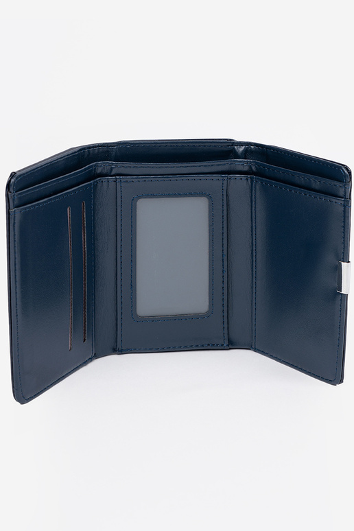 Dunkelblaue Damenbörse aus Kunstleder Dunkelblaue Damenbörse aus Kunstleder