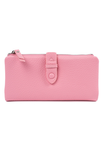 Rosa Damenbörse mit Fächern