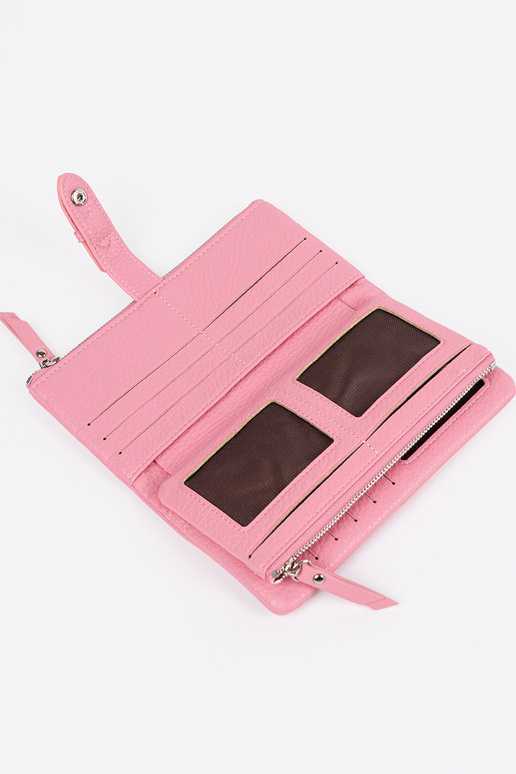 Rosa Damenbörse mit Fächern Rosa Damenbörse mit Fächern