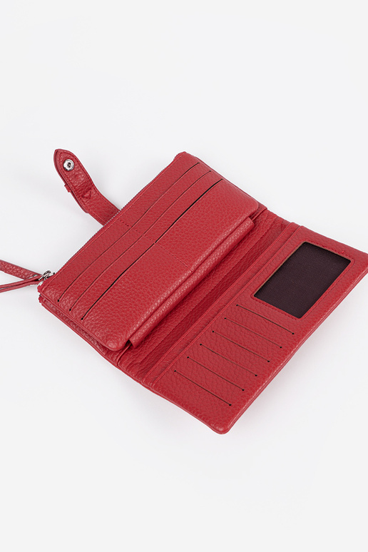 Rote Damenbörse mit Fächern Rote Damenbörse mit Fächern