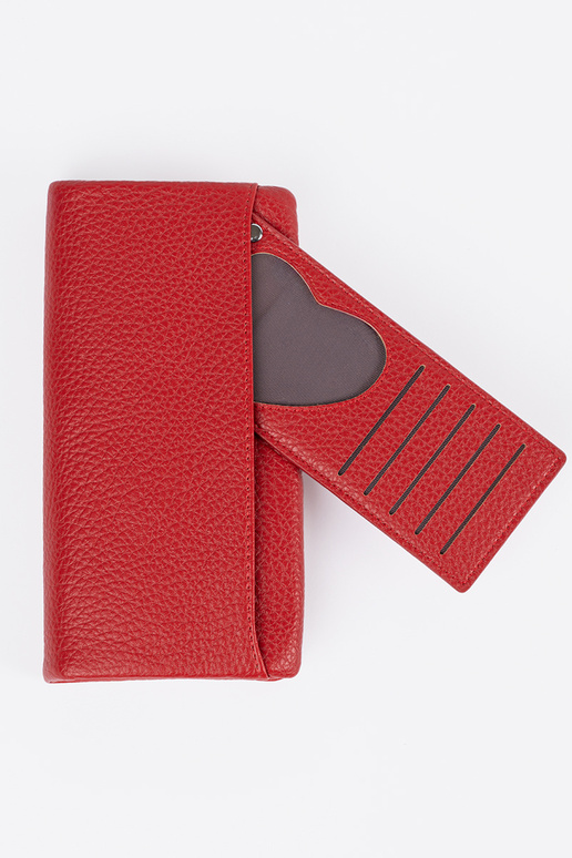 Große Damenbörse in rot