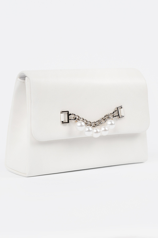 Elegante weiße Handtasche