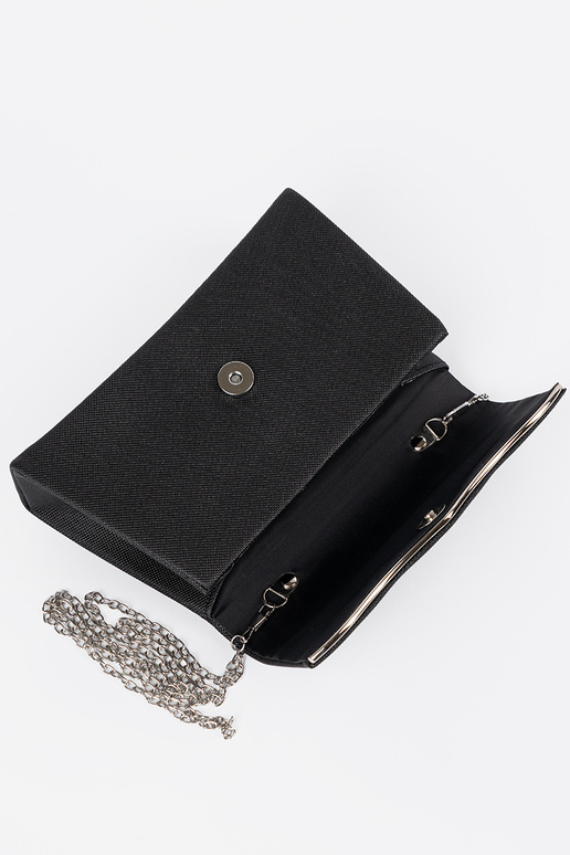 Schwarze Handtasche mit Kette