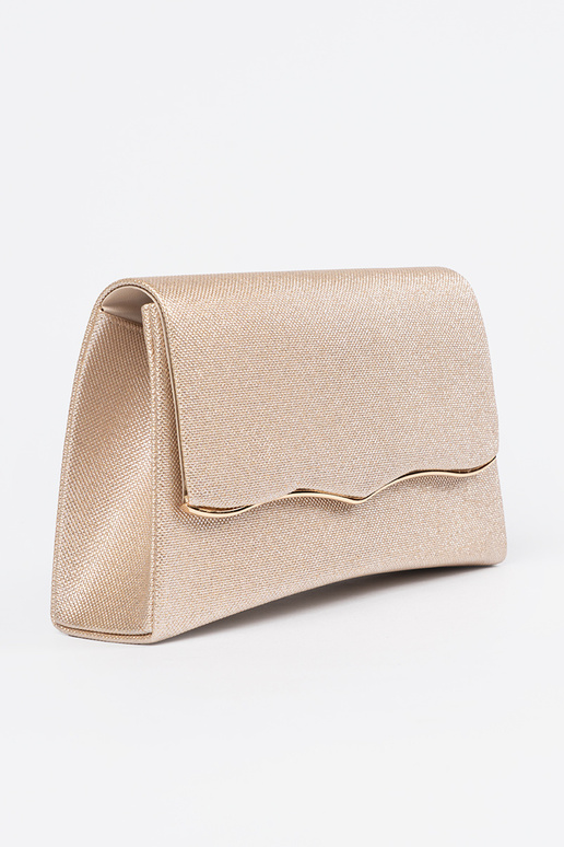 Goldfarbene Handtasche mit Kette