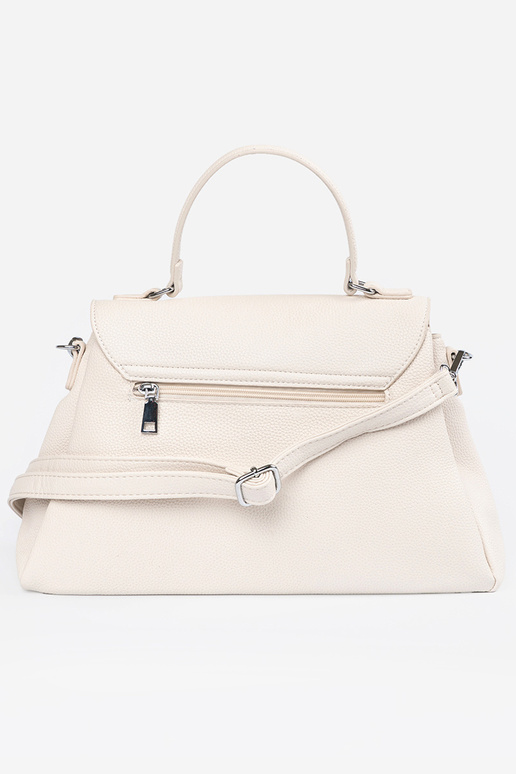 Hellsandfarbene Handtasche mit Griff