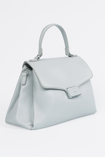 Blaue Handtasche mit Griff 2