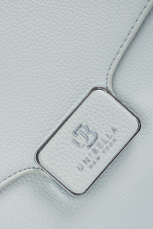 Blaue Handtasche mit Griff