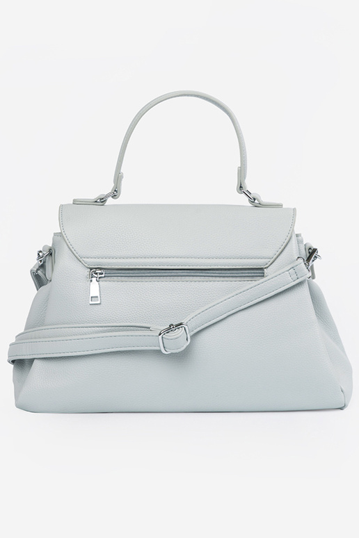 Blaue Handtasche mit Griff