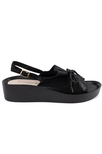 Schwarze Damen-Sandalen auf...