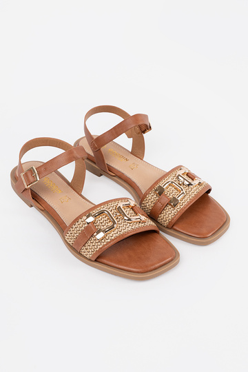 Damen braune Sandalen mit... 2