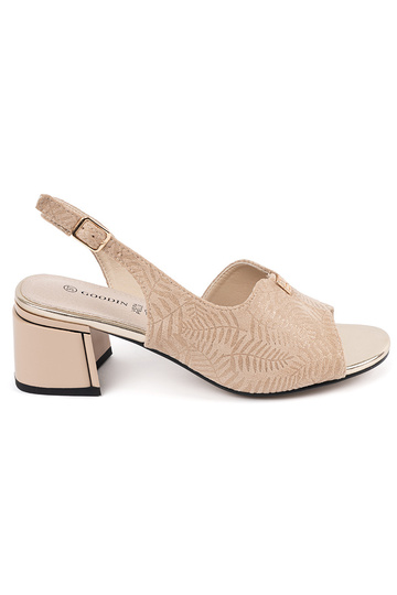 Sandfarbene Damen-Sandalen...