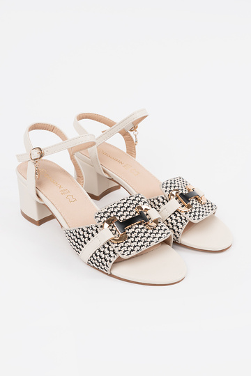 Damen weiße Sandalen auf... 2