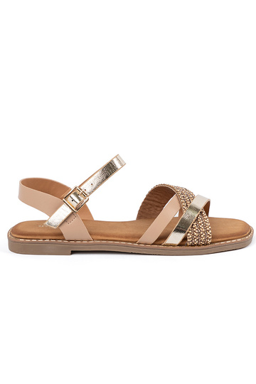 Weiße Damen-Sandalen auf...