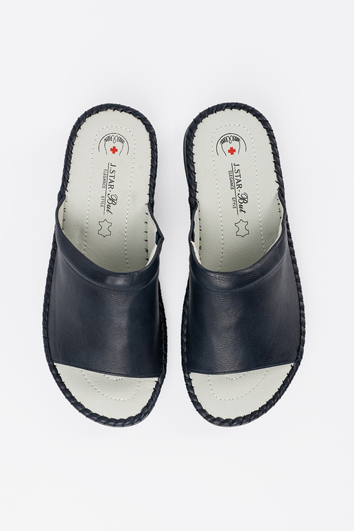 Damen Pantoletten mit Leder-Einlagen...