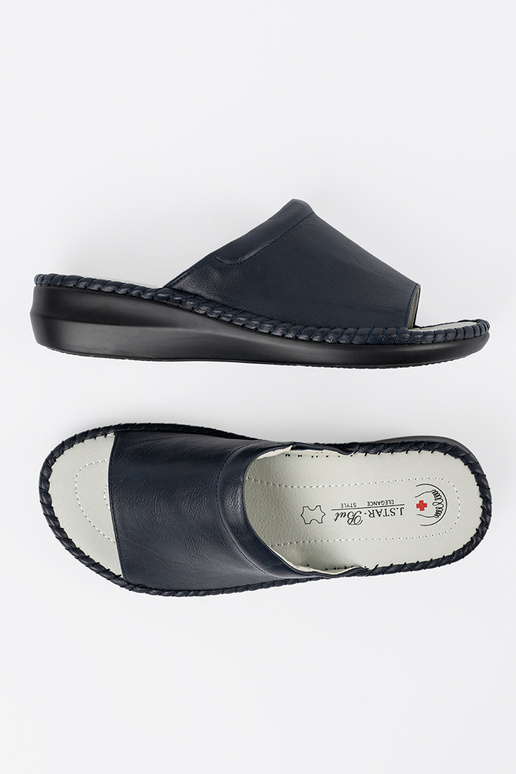 Damen Pantoletten mit Leder-Einlagen...